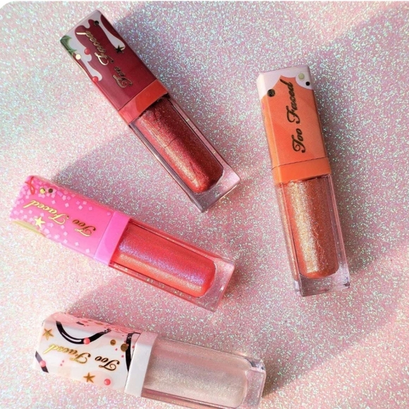 🌟🧚‍♀️SPICE CAKE Too Faced MINI DISCONTINUED Lip Gloss NWOBox - Picture 4 of 7